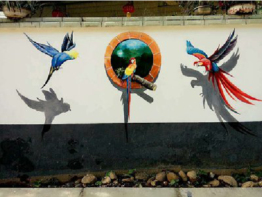 龙陵视觉错位-3D墙绘设计