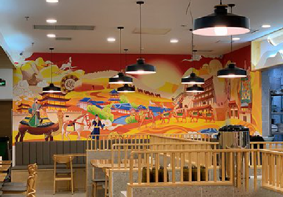 龙陵商业空间彩绘介绍。